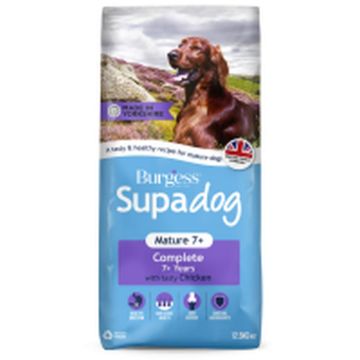 Picture of Burgess Supadog Mature 7+ Dog Chicken 12.5kg