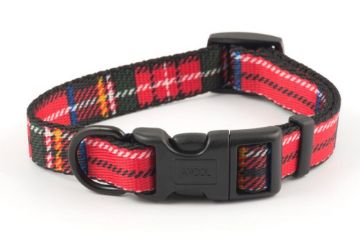 Picture of Ancol Red Tartan Polyester Adjustable Collar 8" 12" x 1
