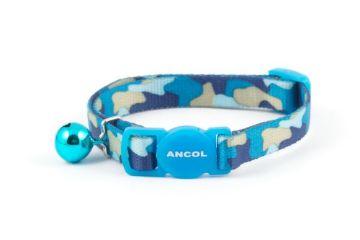 Picture of Ancol Camouflage Cat Collar Blue x 3