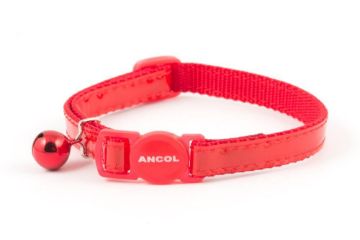 Picture of Ancol Gloss Reflective Cat Collar Red x 3