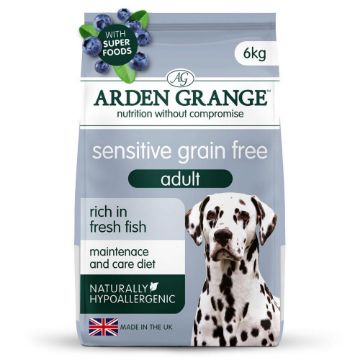 Picture of Arden Grange Adult Dog Sensitive Ocean White Fish & Potato 6kg