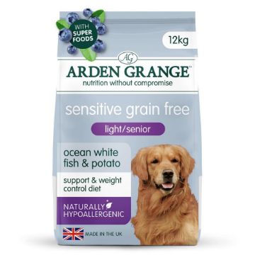 Picture of Arden Grange Light / Senior Dog Sensitive Ocean White Fish & Potato 12kg