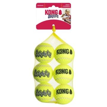 Picture of KONG Air Dog Squeaker Tennis Balls Medium 2½" Net-of-6 x 1