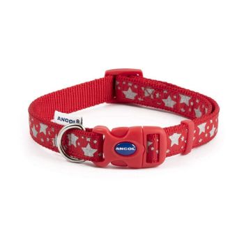 Picture of Ancol Reflective Stars Collar Red Large x 1