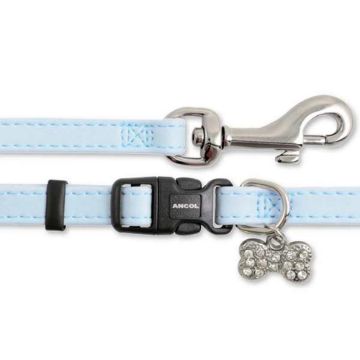 Picture of Ancol Small Bite Deluxe Collar & Lead Set Blue x 1