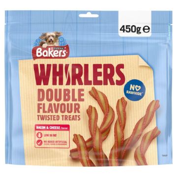 Picture of Bakers Treat Whirlers Bacon & Cheese MAXI 450g x 3