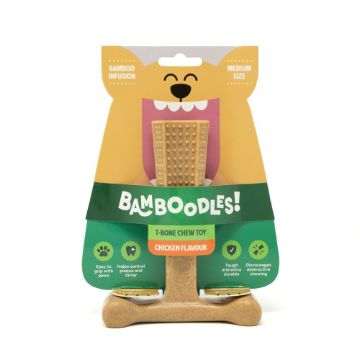 Picture of Bamboodles T-Bone Dog Chew Chicken Medium 6" x 1