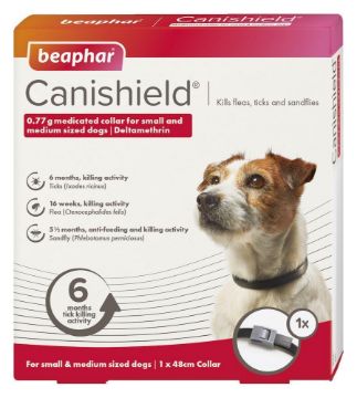 Picture of Beaphar Canishield Dog Flea & Tick Collar Small/Medium 48cm x 1