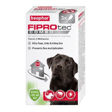 Picture of Beaphar FIPROtec COMBO Large Dog Spot On 3 Tube x 1