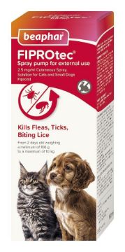 Picture of Beaphar FIPROtec Flea, Tick & Lice Spray 100ml x 1