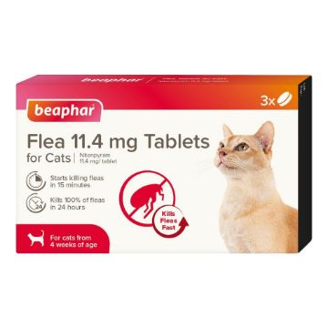 Picture of Beaphar Cat Flea Tablets 3 tab x 1