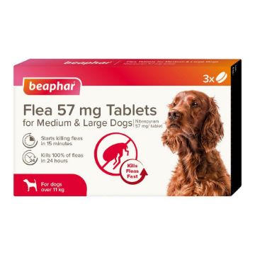 Picture of Beaphar Medium/Large Dog Flea Tablets 3 tab x 1