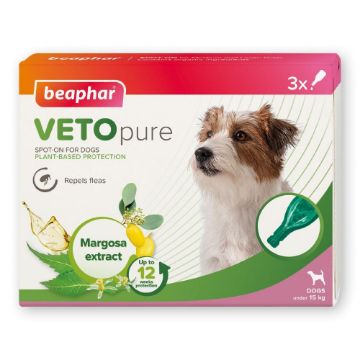 Picture of Beaphar VETOpure Spot-on Small Dog Flea Protection 3-tube x 1
