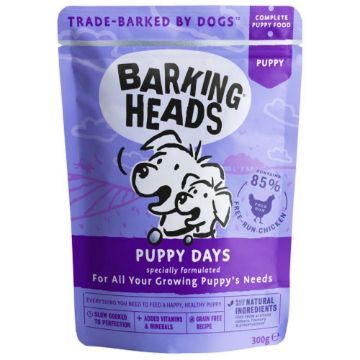 Picture of Barking Heads Dog Pouch Puppy Days 300g x 10