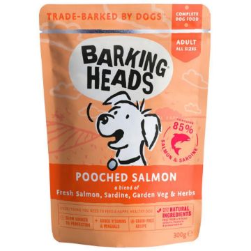Picture of Barking Heads Dog Pouch Pooched Salmon 300g x 10