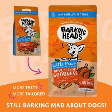 Picture of Barking Heads Adult Dog Little Paws Bowl Lickin' Chicken 1.5kg
