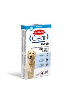 Picture of Bob Martin Flea-Clear Spot On Large Dog Flea Drops 3 Tube x 1