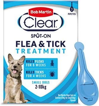 Picture of Bob Martin Flea-Clear Spot On Small Dog Flea Drops 3 Tube x 1