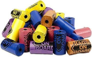 Picture of Bags on Board Rainbow Refill Bag Rolls 60 Rolls of 15 bags (900 bags)