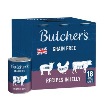 Picture of Butcher's Dog Cans Meaty Chunky in Jelly 400g x 18