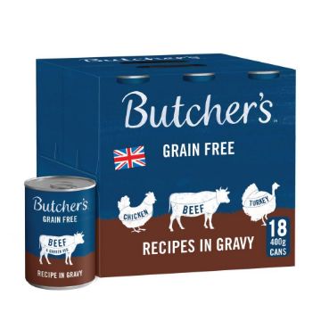 Picture of Butcher's Dog Cans Meaty Recipes in Gravy 400g x 18