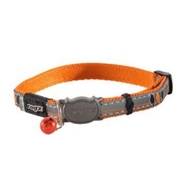 Picture of ROGZ Nightcat Cat Collar Orange x 1