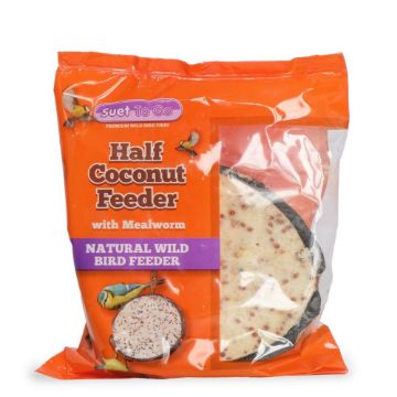 Picture of Suet to Go Half Filled Coconut (Original Mealworm) x 10