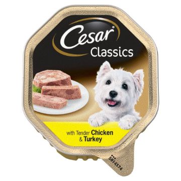 Picture of Cesar Foil Tray Classic Terrine Chicken & Turkey 150g x 14