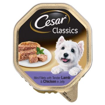 Picture of Cesar Foil Tray Classic Terrine Lamb & Chicken in Jelly 150g x 14