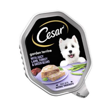 Picture of Cesar Foil Tray Garden Terrine Lamb & Turkey 150g x 14