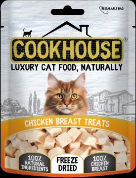 Picture of COOKHOUSE Cat Treats Freeze Dried Chicken Breast 10g x 12