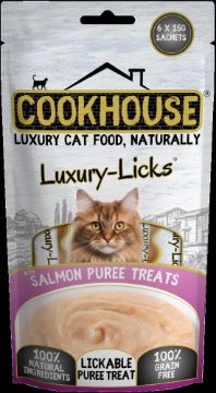 Picture of COOKHOUSE Cat Licks Puree Salmon 90g x 8
