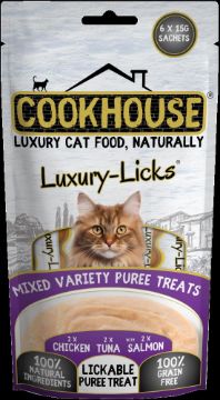 Picture of COOKHOUSE Cat Licks Puree Mixed 90g x 8