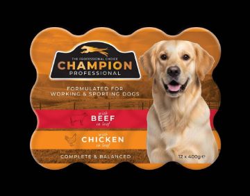 Picture of Champion ORANGE Dog Can in Loaf Variety 400g 12pk