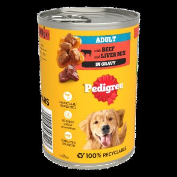 Picture of Pedigree Cans Adult Beef with Liver in Gravy 400g x 12