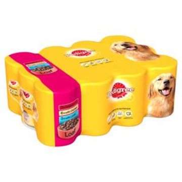 Picture of Pedigree Cans Adult in Loaf Mixed 400g 12-pack x 2