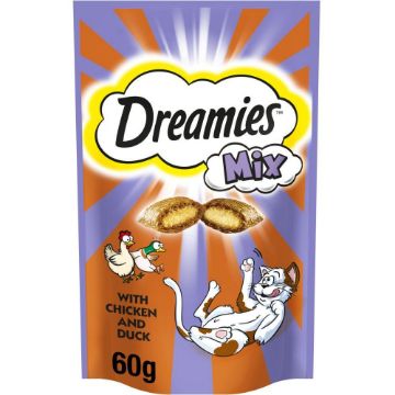 Picture of Dreamies Cat Treat Mix Chicken & Duck 60g x 8