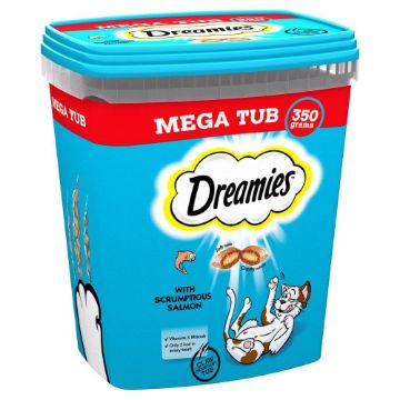 Picture of Dreamies Cat Treats Mega Tub Salmon 350g x 2