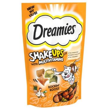 Picture of Dreamies Shakeups Rockin Roosts Cat Treats 55g x 8