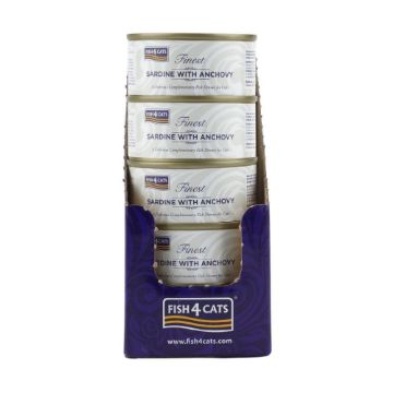 Picture of Fish4Cats Cans Sardine with Anchovy 70g x 10