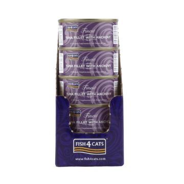 Picture of Fish4Cats Cans Tuna Fillet with Anchovy 70g x 10