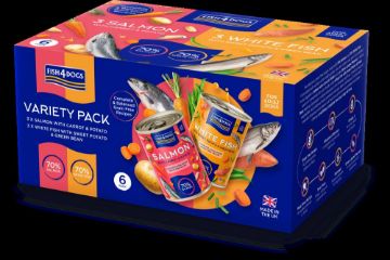 Picture of Fish4Dogs Cans Fish & Veg Variety Pack 395g x 6