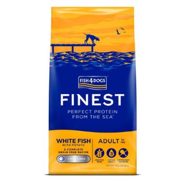 Picture of Fish4Dogs Finest Adult White Fish Large Kibble 12kg