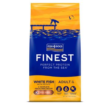 Picture of Fish4Dogs Finest Adult White Fish Small Kibble 12kg