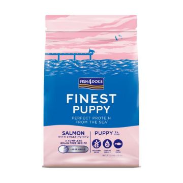 Picture of Fish4Dogs Finest Puppy Salmon & Sweet Potato Large Kibble 1.5kg