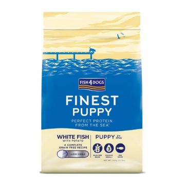 Picture of Fish4Dogs Finest Puppy White Fish Large Kibble 1.5kg