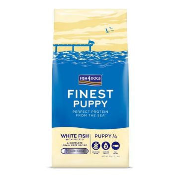 Picture of Fish4Dogs Finest Puppy White Fish Large Kibble 6kg