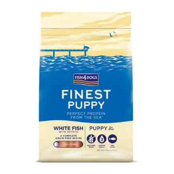Picture of Fish4Dogs Finest Puppy White Fish Small Kibble 1.5kg