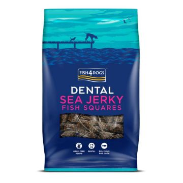 Picture of Fish4Dogs Dental Sea Jerky Fish Squares 575g x 4