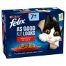 Picture of Felix AGAIL 7+ Senior Cat Pouch Meaty Selection 85g 12-Pack x 4